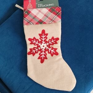 Holiday Woodlands Snowflake Stocking
